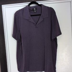Calvin Klein Men's Purple Polo Shirt